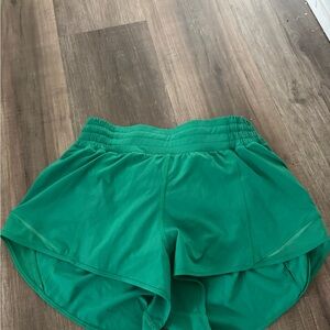 lululemon athletica Green Double-Layer Athletic Shorts